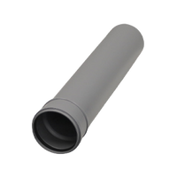 Burgerhout Twinline PP rookgasafvoer pijp 100Ø 500mm 400452132