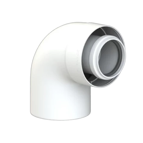 CoxDENS® Concentrische Rookgasbocht 87° 60/100 Connext X3 | CVketel.nl